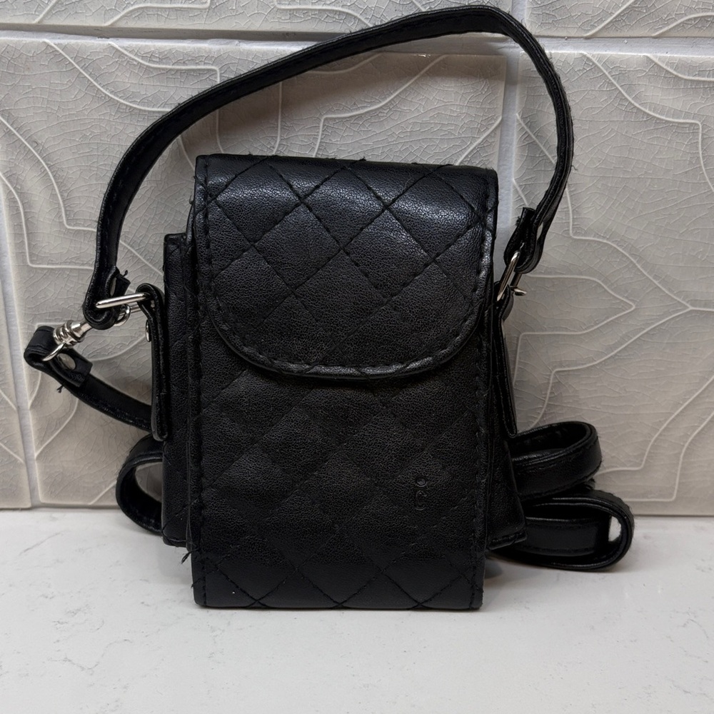 ICON Black Quilted Case/Crossbody